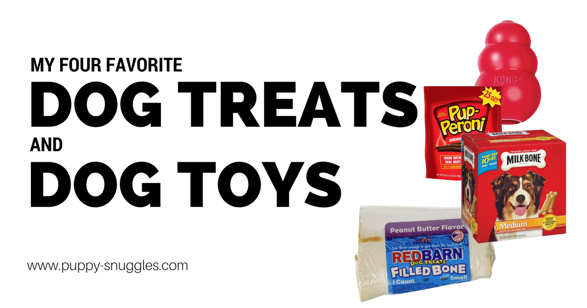 My Four Favorite Dog Treats and Dog Toys