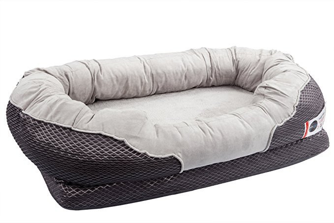 BarksBar Gray Orthopedic Dog Bed